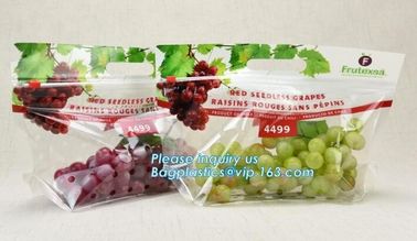 Portable bag perforation fruit bag supermarket grape packaging bag, Venting Hole Fresh Fruit &amp; Vegetable Packaging Plast