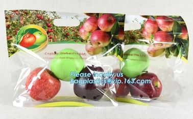 eco-friendly slider Zip lockk fruit bag with air holes for grape packaging bag, slider Zip lockk storage frozen bag with OEM