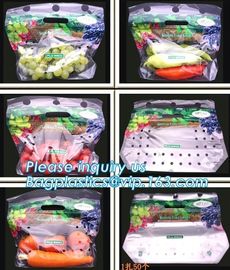 FDA PE customized size slider Freezer Bags, FDA approval slider ldpe bag clear /transparent slider Zip lockk storage plast