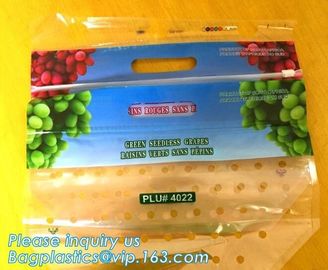 cpp printed slider zip lock vegetable fruit bag, grape packing bags/ fresh grape packaging bag, food preservation slider