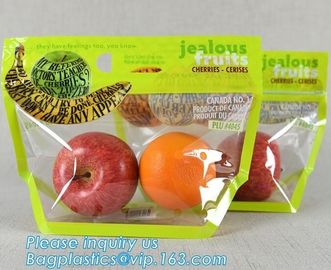 Micro Perforated Plastic Bag For Vegetable bread fruit, bopp fresh vegetable packaging bag, Clear Fresh Vegetables Packa