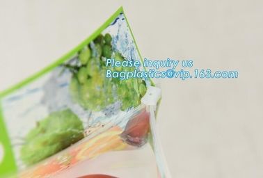 Fresh Vegetables Packaging Plastic Bag, Fresh Fruit &amp; Vegetable Packaging Plastic Fruit Bag with Handle, breathable opp