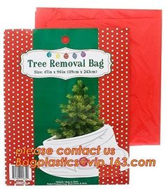 Promotion large removal waterproof Christmas artificial decorated tree bag,10 Ft Christmas Tree Removal Gift Bags packag