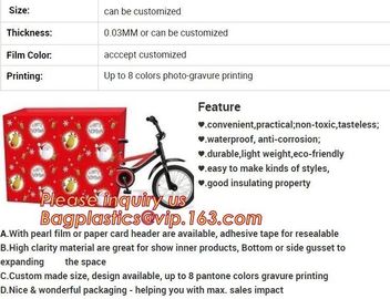 Giant PVC/EVA gift toy drawstring plastic storage packing bag with handle,XMAS giant plastic gift poly bag 36&quot;*44&quot; santa