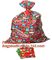 Merry Christmas Santa Claus Pattern Jumbo Bicycle / Bike Sack Gift Bag For Children 60 X 72 inch,Sacks For Extra Large P