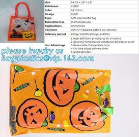 Halloween Tote Bag Kids Pumpkin Bat Ghost Spider Gift Bags Halloween Props Children Toys Trick Treat Candy Bag bagease