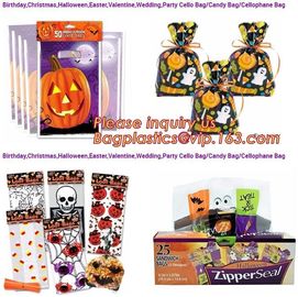 Easter Wedding Halloween Opp Printing Packing Christmas Candy Bag,Halloween Food Container Pouch Candy Baking Cookies Pa