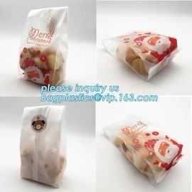 Christmas Candy Cookie Bags Cute SanHalloween Decoration Plastic Cookie Packaging Bag Self Adhesive Biscuit Bag 10*10cm,