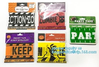 Halloween Birthday Party theme warning caution PE tapes for event decoration,Halloween Caution Tapes,Halloween Warning T