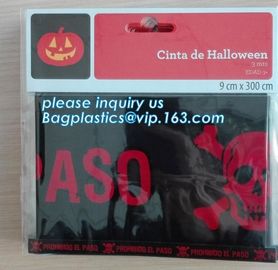 Caution Tape Halloween Red and White Banner Tape,EPI manufacturer in low price Halloween Caution Tape bagplastics packag