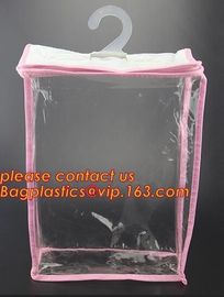 manufacture clear plastic pvc hanger bag with snap,Eco Friendly Transparent Foldable Coat Plastic Stereo Hanging Hook Ha