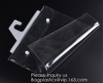 Hair Extension Hanger Bags For Hair Extensions Hair Extension Bag Storaging Bag,snap closure plastic hook hanger bags