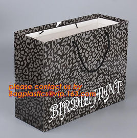 white craft paper rope handle paper shopping bags wholesale, high quality retail foldable hard cardboard paper shopping