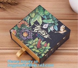 Free sample Luxury velvet drawer packaging perfume custom paper box with logo stamping golden,headband packaging box for