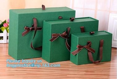 custom luxury matte black flip top box cardboard paper gift box with ribbon blister for red wine packaging box bagease