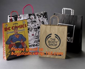 Fashion Design Luxury Brown Recycled Paper Carrier Bags,Fancy Luxury Printed Recycled Carry Bag,Paper Bag Printing, Carr