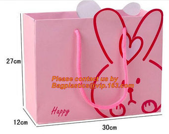 luxury Custom color shopping paper carrier bag hot sale, OPP PET PVC colorful wedding candy gift paper bag, BRAND LOGO