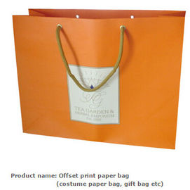 Low Cost Ribbon Handle Gift Carrier Custom Made Design Logo Luxury wholesale paper shopping bag wholesale promotional ec