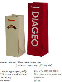 Wine pack bags, wine carrier, wine holder carrier, Making Vivid Flower Design Luxury Gift Paper Carrier Bag with Glitter