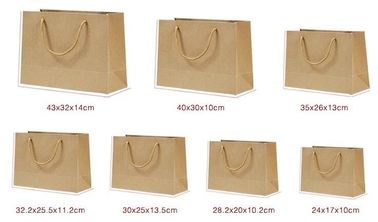 Wholesale Luxury Handmade Creative Elegant Custom Tote Carrier Shopping Packaging Paper Gift Bag,logo printed brown pape