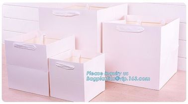 Eco-friendly Kraft paper Flower bag, flower paper packing carrier bag, gift carrying bag,Customcolor life garment grocer