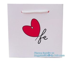 luxury paper carrier wedding bag wholesale paper bags with custom LOGO,Cheap Price Luxury paper twisted handle carrier b