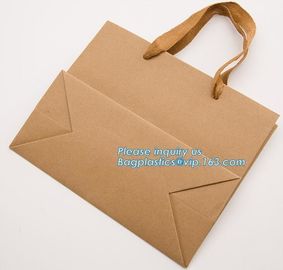 Fast Delivery Custom Made Luxury Printed Paper Bags,Recycled Custom Logo Printed Shopping Packaging Craft Brown Kraft Pa