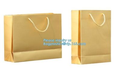 Luxurious design brown foldable flat handle kraft paper bag,Custom design luxury famous brand packaging paper bag with c