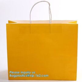 Luxurious design brown foldable flat handle kraft paper bag,Custom design luxury famous brand packaging paper bag with c