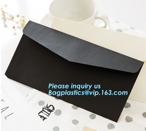 Custom white kraft fancy paper string tie gift folding envelope with ribbon closure for jewelry packaging with earring c