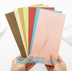 Wholesale custom 4X6 greeting cards 100 pack V flap brown kraft paper A6 envelopes,private label brown kraft paper envel