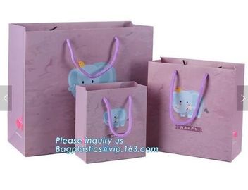 Luxury customized white paper shopping bag with handle,carrier bags,shopping bag with ribbon handle for gift packaging