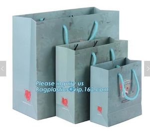 Luxury customized white paper shopping bag with handle,carrier bags,shopping bag with ribbon handle for gift packaging