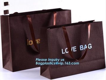 Luxury tea souvenir bag custom rope handle paper packaging bags for food,Personality And Fashion medium gift carrier pap