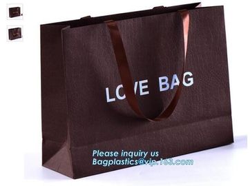 Luxury tea souvenir bag custom rope handle paper packaging bags for food,Personality And Fashion medium gift carrier pap