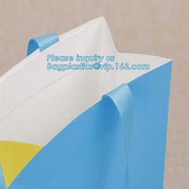 Glossy Lamination Luxury Personalised Custom Simple Printed Paper Carrier Bag With Handle,Brown luxury brand slogan prin