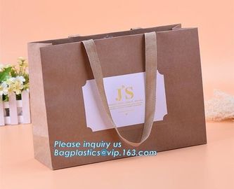 Design Luxury White Custom Craft Recycle Wine Bottle Carrier Packing Bag Gift Shopping Printed Kraft Paper Bag With Hand