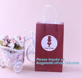 Luxury fashion customized ribbon handle black white gift paper shopping bag,Grey Rope Handled Wine glass Carrier bag wit