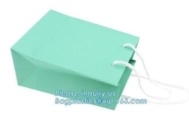 Luxury paper bags with handles Different Sizes,250gsm art paper shopping carrier bag custom printing with handle rope