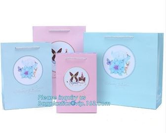 Luxury Custom Printing Unique Large Shopping Carrier Personalised Gift Paper Bags With PP Rope Handle, bagease, package
