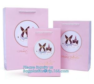 Luxury Custom Printing Unique Large Shopping Carrier Personalised Gift Paper Bags With PP Rope Handle, bagease, package