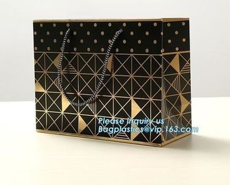 Luxury Retail Carrier Paper Shopping Packaging Bag for Clothes,Eco-friendly custom printing luxury paper wine carrier ba