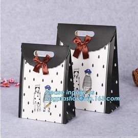 Luxury Design Black And White Kraft Gift Paper Carrier Bag For Garment Jeans Tea Packaging,Orange Gift Carrier Paper Bag
