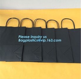 250gsm paper Custom Printed Luxury Gift Shopping bag with bow for gift package,Wholesale Kraft Food Packaging Bags, pack