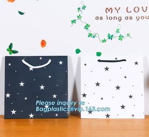 Full printed Luxury Paper Gift Bags Paper Carrier Bag Party Bag with Rope HandlesPersonalized Large Luxury Gift Shopping