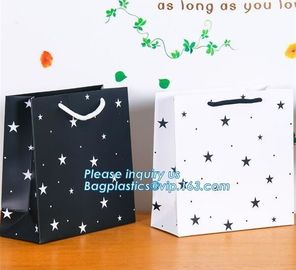 Full printed Luxury Paper Gift Bags Paper Carrier Bag Party Bag with Rope HandlesPersonalized Large Luxury Gift Shopping