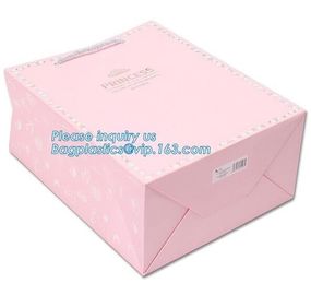 Luxury Rope Handle Laminated Paper Carrier Bags,brand Luxury laminated manila carrier paper hand bag, bagplastics, bagea
