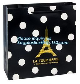 Factory Price Low Cost OEM Custom Printing Small Luxury Gift Carrier White Paper Shopping Bag,Gift Paper Bags With PP Ro