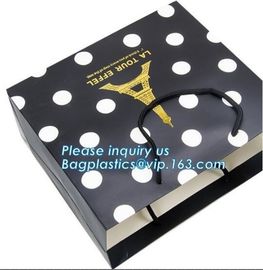 Factory Price Low Cost OEM Custom Printing Small Luxury Gift Carrier White Paper Shopping Bag,Gift Paper Bags With PP Ro