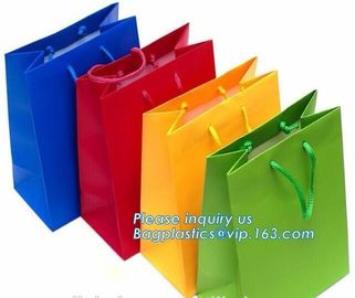 everyday kraft shopping bags with twisted handle,Durable Folding Pink Cute Happy Birthday Paper Gift Bag, BAGEASE PACKAG